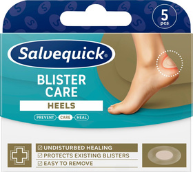 Plastry Salvequick Care Heels, na pęcherze, 5 sztuk