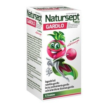 NATURSEPT GARDŁO LIZAKI, SMAK WIŚNIOWY 6SZTUK