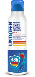 Undofen, Aktywny spray do stóp i obuwia 48 h, 150 ml