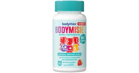 Bodymax Bodymisie Wapń + Witamina D3, żelki, 50 sztuk