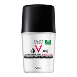 Vichy Homme, antyperspirant 48H dla mężczyzn przeciw białym śladom, 50 ml
