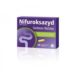 Nifuroksazyd Gedeon Richter 200 mg 12 kapsułek 