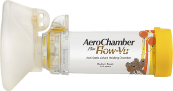 Aerochamber Plus Flow VU, komora inhalacyjna z maską dla dzieci 1-5 lat