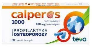 Calperos 1000, wapń, 30 kapsułek
