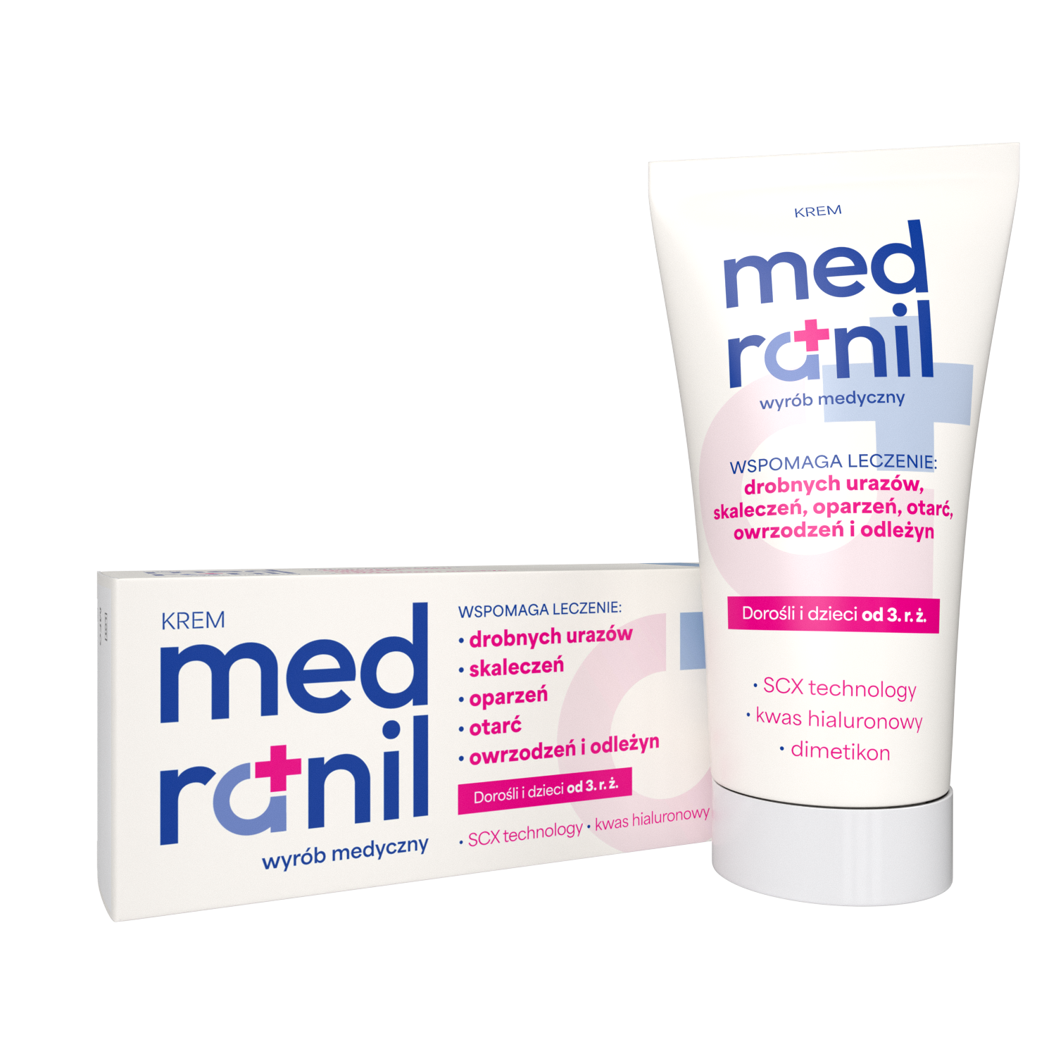 N.P.ZDROVIT SP. Z O.O. Medranil, krem na rany, oparzenia, 50 ml