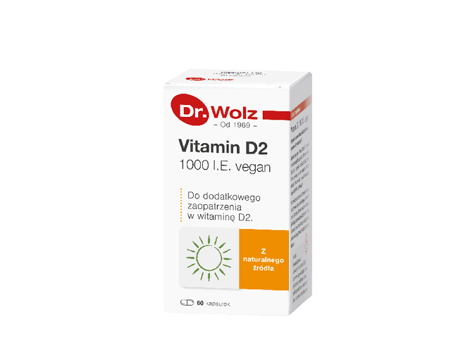 Витамин D2 Dr. Wolz 1000 МЕ, с витамином C, 60 капсул