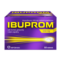 Ibuprom 200 mg 50 tabletek