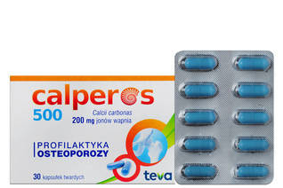 Calperos 500, wapń, 30 kapsułek