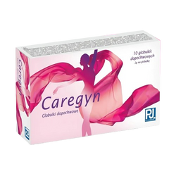 Caregyn, globulki dopochwowe, 10 sztuk