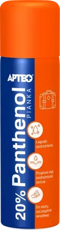 Panthenol, pianka 20% łagodząca po opalaniu, 65ml (Apteo)