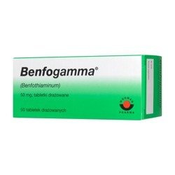 Benfogamma 50 mg, witamina B1, 50 tabletek drażowanych