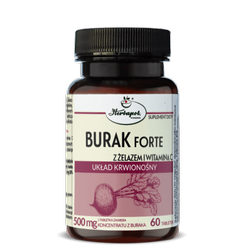 BURAK FORTE Z ŻELAZEM I WITAMINĄ C 60TABLETEK